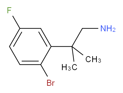 2-(2-bromo-5-fluorophenyl)-2-methylpropan-1-amine
