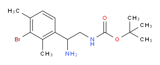 tert-butyl N-[2-amino-2-(3-bromo-2,4-dimethylphenyl)ethyl]carbamate
