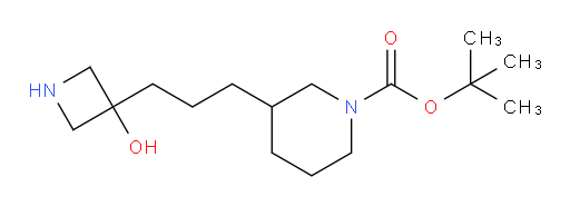 tert-butyl 3-[3-(3-hydroxyazetidin-3-yl)propyl]piperidine-1-carboxylate