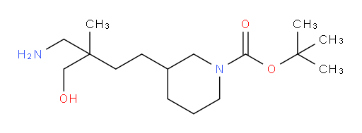 tert-butyl 3-[3-(aminomethyl)-4-hydroxy-3-methylbutyl]piperidine-1-carboxylate