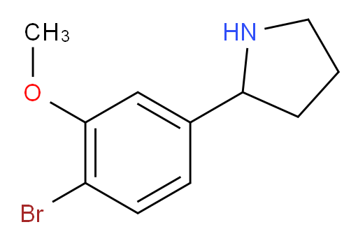 2-(4-bromo-3-methoxyphenyl)pyrrolidine