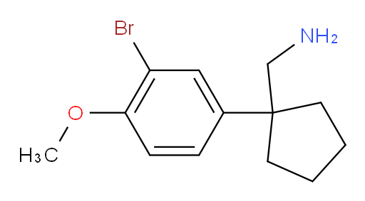 [1-(3-bromo-4-methoxyphenyl)cyclopentyl]methanamine