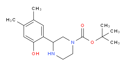 tert-butyl 3-(2-hydroxy-4,5-dimethylphenyl)piperazine-1-carboxylate