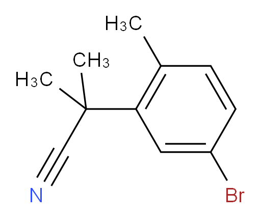2-(5-bromo-2-methylphenyl)-2-methylpropanenitrile