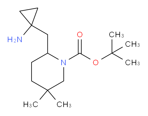 tert-butyl 2-[(1-aminocyclopropyl)methyl]-5,5-dimethylpiperidine-1-carboxylate