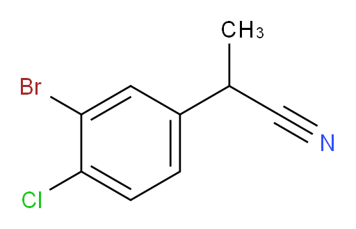 2-(3-bromo-4-chlorophenyl)propanenitrile