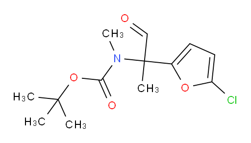 tert-butyl N-[2-(5-chlorofuran-2-yl)-1-oxopropan-2-yl]-N-methylcarbamate