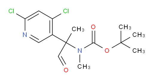 tert-butyl N-[2-(4,6-dichloropyridin-3-yl)-1-oxopropan-2-yl]-N-methylcarbamate