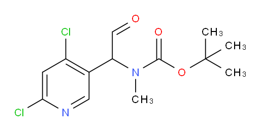 tert-butyl N-[1-(4,6-dichloropyridin-3-yl)-2-oxoethyl]-N-methylcarbamate