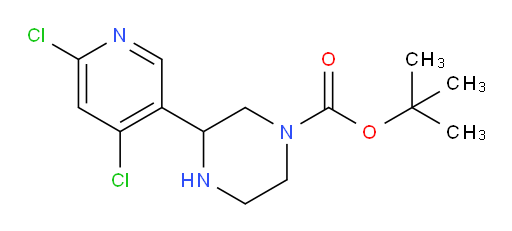 tert-butyl 3-(4,6-dichloropyridin-3-yl)piperazine-1-carboxylate