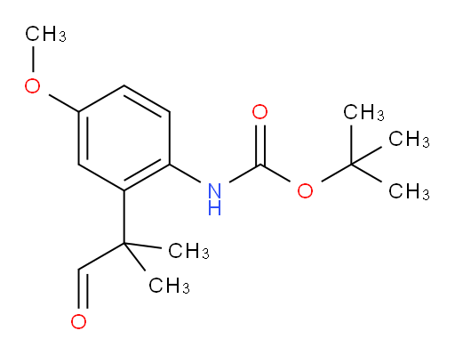 tert-butyl N-[4-methoxy-2-(2-methyl-1-oxopropan-2-yl)phenyl]carbamate