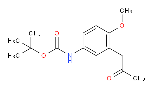 tert-butyl N-[4-methoxy-3-(2-oxopropyl)phenyl]carbamate