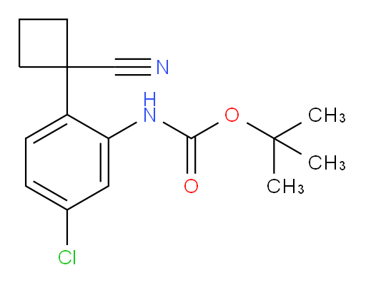 tert-butyl N-[5-chloro-2-(1-cyanocyclobutyl)phenyl]carbamate
