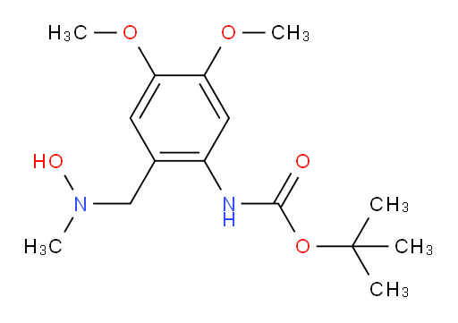 tert-butyl N-(2-{[hydroxy(methyl)amino]methyl}-4,5-dimethoxyphenyl)carbamate