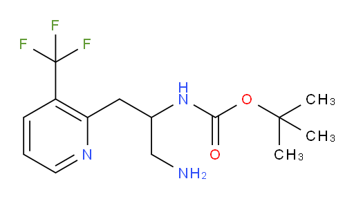 tert-butyl N-{1-amino-3-[3-(trifluoromethyl)pyridin-2-yl]propan-2-yl}carbamate