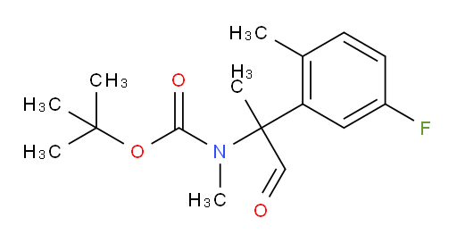 tert-butyl N-[2-(5-fluoro-2-methylphenyl)-1-oxopropan-2-yl]-N-methylcarbamate