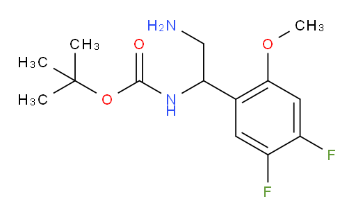 tert-butyl N-[2-amino-1-(4,5-difluoro-2-methoxyphenyl)ethyl]carbamate