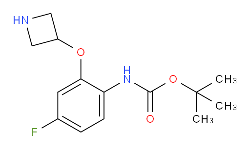 tert-butyl N-[2-(azetidin-3-yloxy)-4-fluorophenyl]carbamate