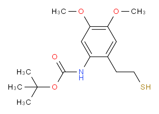 tert-butyl N-[4,5-dimethoxy-2-(2-sulfanylethyl)phenyl]carbamate