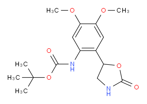tert-butyl N-[4,5-dimethoxy-2-(2-oxo-1,3-oxazolidin-5-yl)phenyl]carbamate