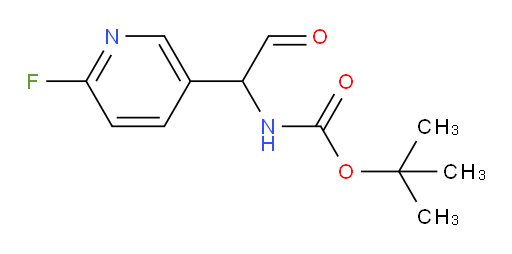tert-butyl N-[1-(6-fluoropyridin-3-yl)-2-oxoethyl]carbamate
