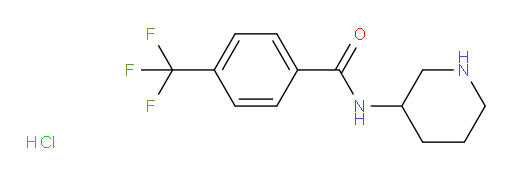 N-(piperidin-3-yl)-4-(trifluoromethyl)benzamide hydrochloride