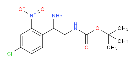 tert-butyl N-[2-amino-2-(4-chloro-2-nitrophenyl)ethyl]carbamate