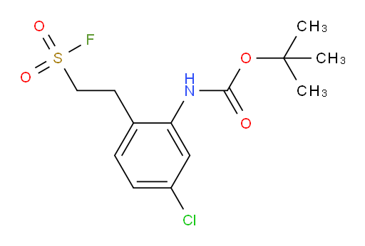tert-butyl N-{5-chloro-2-[2-(fluorosulfonyl)ethyl]phenyl}carbamate