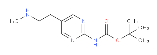 tert-butyl N-{5-[2-(methylamino)ethyl]pyrimidin-2-yl}carbamate