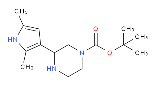 tert-butyl 3-(2,5-dimethyl-1H-pyrrol-3-yl)piperazine-1-carboxylate