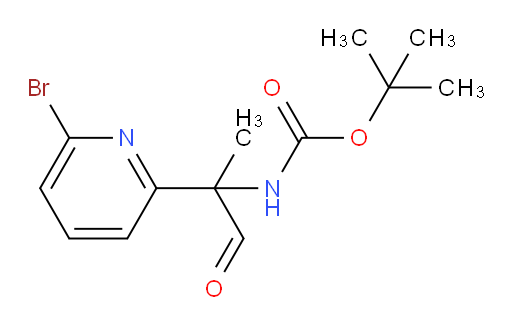 tert-butyl N-[2-(6-bromopyridin-2-yl)-1-oxopropan-2-yl]carbamate