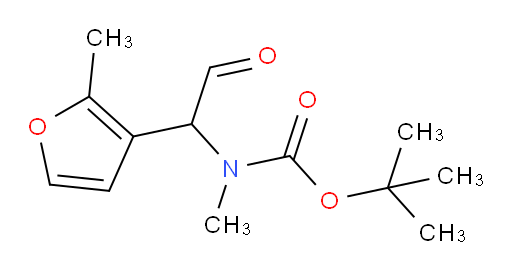 tert-butyl N-methyl-N-[1-(2-methylfuran-3-yl)-2-oxoethyl]carbamate