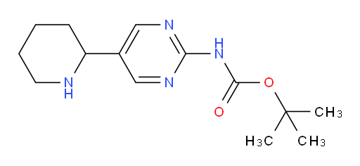 tert-butyl N-[5-(piperidin-2-yl)pyrimidin-2-yl]carbamate