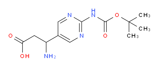 3-amino-3-(2-{[(tert-butoxy)carbonyl]amino}pyrimidin-5-yl)propanoic acid