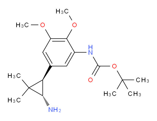rac-tert-butyl N-{5-[(1R,3S)-3-amino-2,2-dimethylcyclopropyl]-2,3-dimethoxyphenyl}carbamate