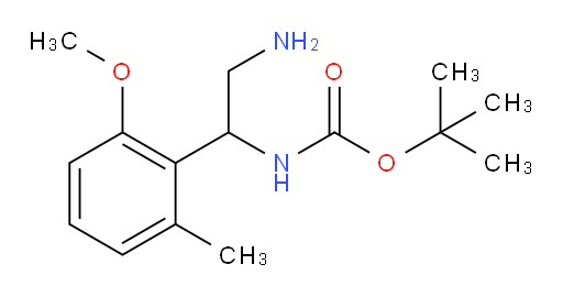 tert-butyl N-[2-amino-1-(2-methoxy-6-methylphenyl)ethyl]carbamate