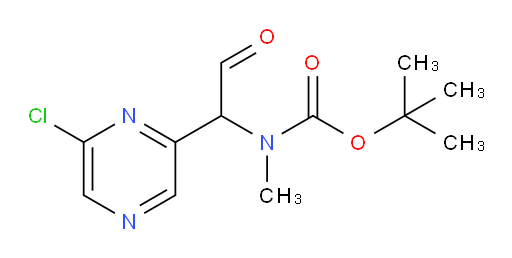 tert-butyl N-[1-(6-chloropyrazin-2-yl)-2-oxoethyl]-N-methylcarbamate