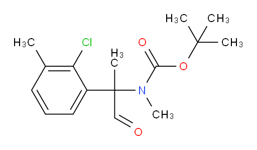 tert-butyl N-[2-(2-chloro-3-methylphenyl)-1-oxopropan-2-yl]-N-methylcarbamate