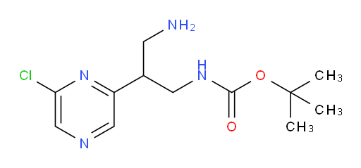 tert-butyl N-[3-amino-2-(6-chloropyrazin-2-yl)propyl]carbamate
