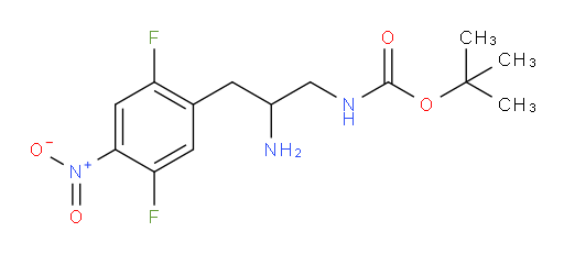 tert-butyl N-[2-amino-3-(2,5-difluoro-4-nitrophenyl)propyl]carbamate