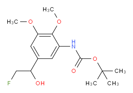 tert-butyl N-[5-(2-fluoro-1-hydroxyethyl)-2,3-dimethoxyphenyl]carbamate