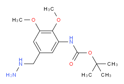 tert-butyl N-[5-(hydrazinylmethyl)-2,3-dimethoxyphenyl]carbamate