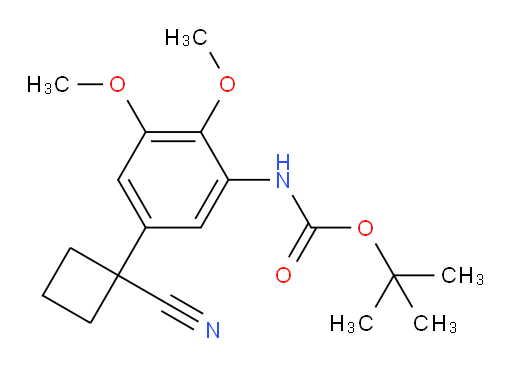 tert-butyl N-[5-(1-cyanocyclobutyl)-2,3-dimethoxyphenyl]carbamate