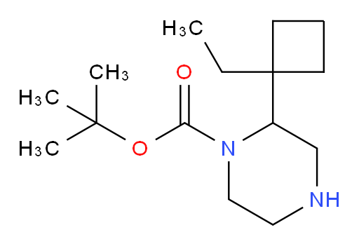 tert-butyl 2-(1-ethylcyclobutyl)piperazine-1-carboxylate