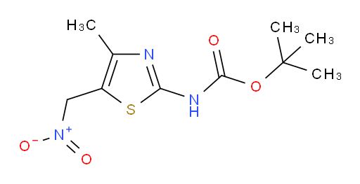 tert-butyl N-[4-methyl-5-(nitromethyl)-1,3-thiazol-2-yl]carbamate