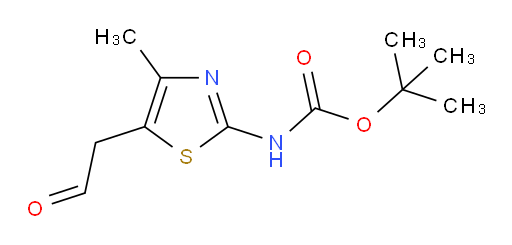 tert-butyl N-[4-methyl-5-(2-oxoethyl)-1,3-thiazol-2-yl]carbamate