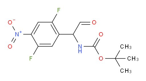 tert-butyl N-[1-(2,5-difluoro-4-nitrophenyl)-2-oxoethyl]carbamate