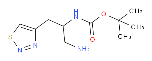tert-butyl N-[1-amino-3-(1,2,3-thiadiazol-4-yl)propan-2-yl]carbamate
