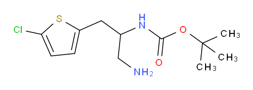 tert-butyl N-[1-amino-3-(5-chlorothiophen-2-yl)propan-2-yl]carbamate