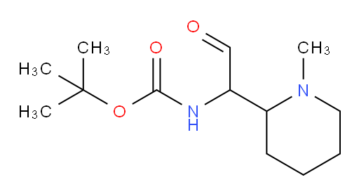 tert-butyl N-[1-(1-methylpiperidin-2-yl)-2-oxoethyl]carbamate